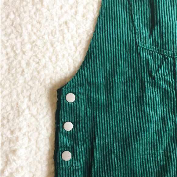 Forever 21 Jade Green Overall Jumper Dress - Picture 6 of 8